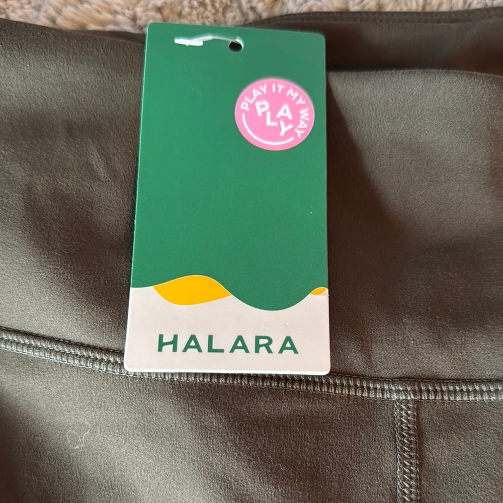 HALARA Green Leggings Stretchy Casual Wear - Picture 2 of 5